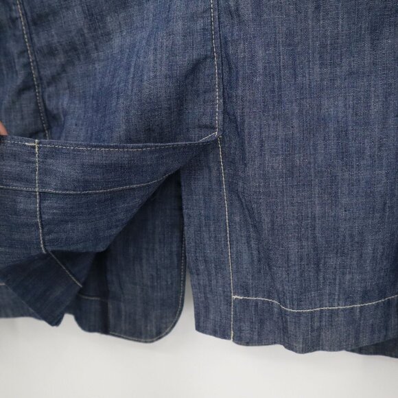 Tea Blazer Womens L Blue Retro Preppy Academia Twee 70's Classic Timeless Casual - Picture 11 of 16